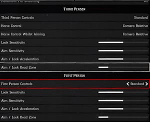 Red Dead Redemption 2 - Black Sail Strategy - Aim Look Sensitivity